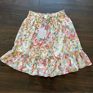 LC Lauren Conrad Floral Ruffle Skirt S | Cottagecore Fairy Spring Vibes